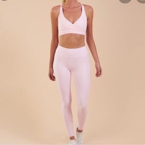 Gymshark Raw Dreamy leggings - chalk pink, size S